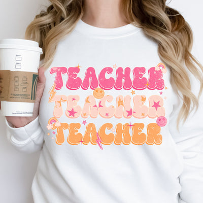 Back to School For Teacher Adult Sweatshirt, Teacher Adult Sweatshirt