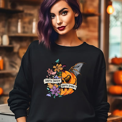 Sorta Sweet Sorta Spooky Apparel, Wickedly Unique Unisex Adult Sweatshirt